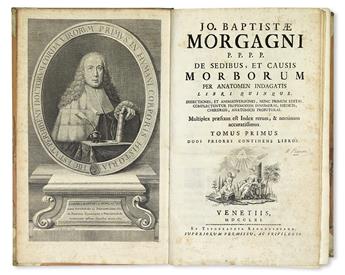 MORGAGNI, GIOVANNI BATTISTA.  De sedibus, et causis morborum.  2 vols. in one.  1761